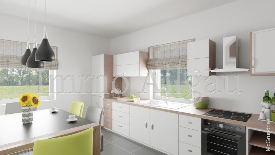 K�che - KI generiert Erdgeschosswohnung Marktoberdorf